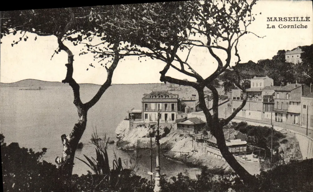 Marselha — A Corniche — editor desconhecido, número de série não visível - Frente