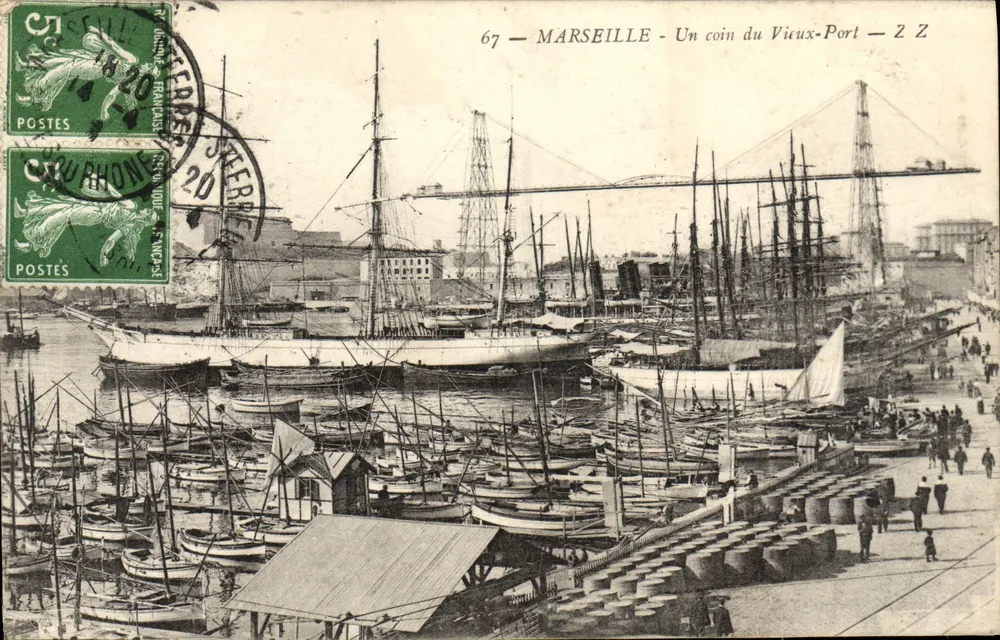 MARSEILLE - Eine Ecke des Alten Hafens — 67 — Z Z - Vorderseite