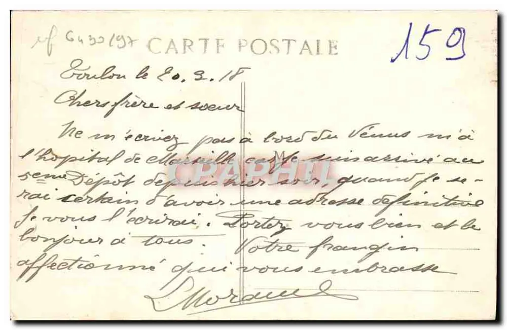 Marselha — Pôr do Sol — E.I. n°77 - Verso