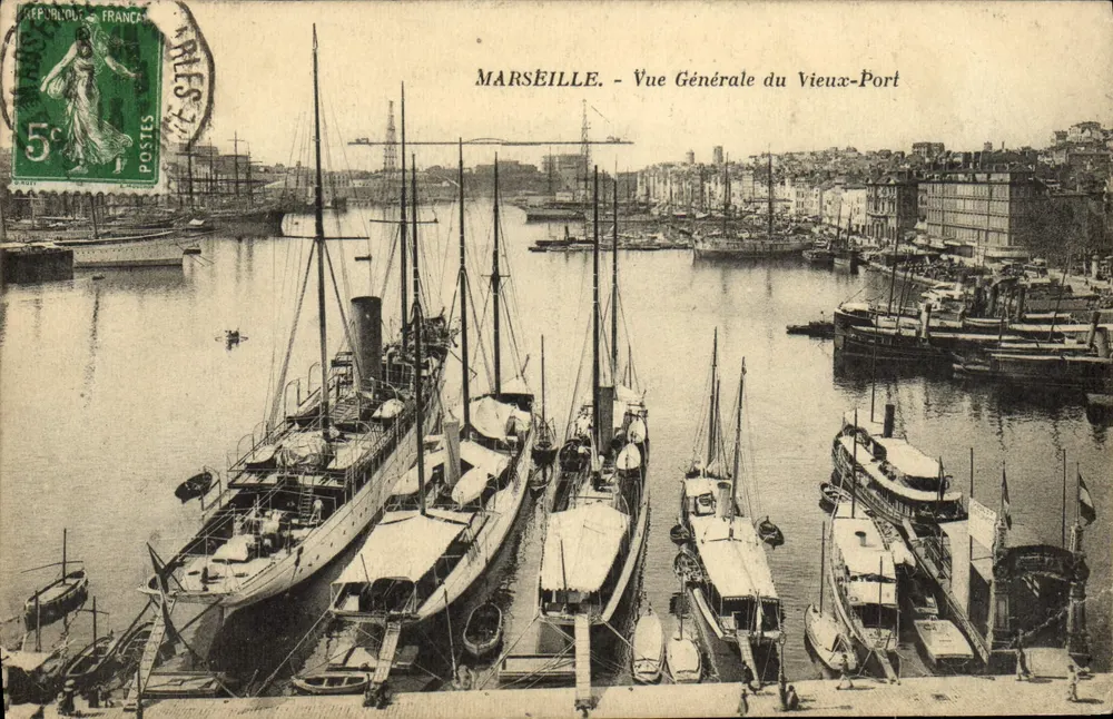 Marseille — Allgemeiner Blick auf den Vieux-Port — Verleger nicht sichtbar, Seriennummer nicht lesbar - Vorderseite