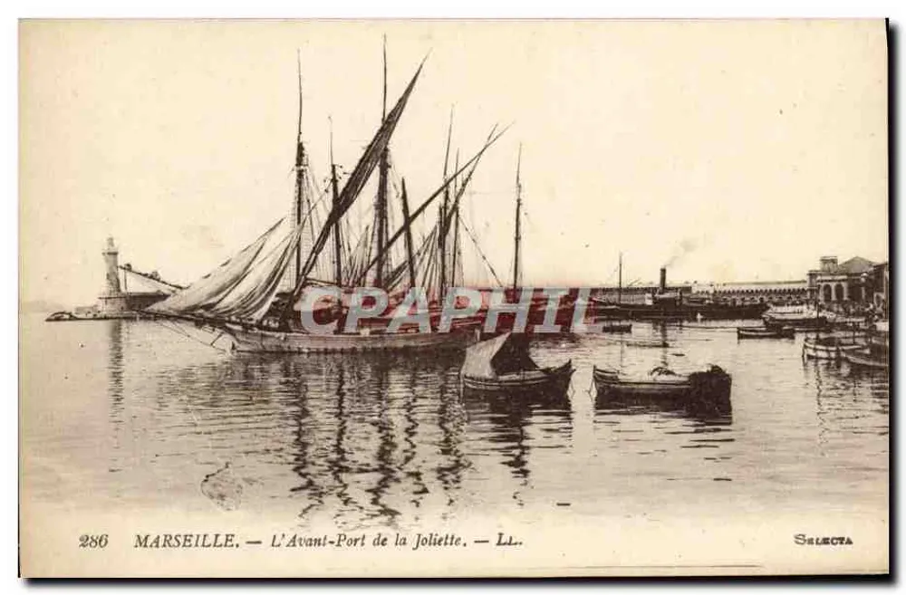 Marseille — L'Avant-Port de la Joliette — Selecta, n°286 - Recto