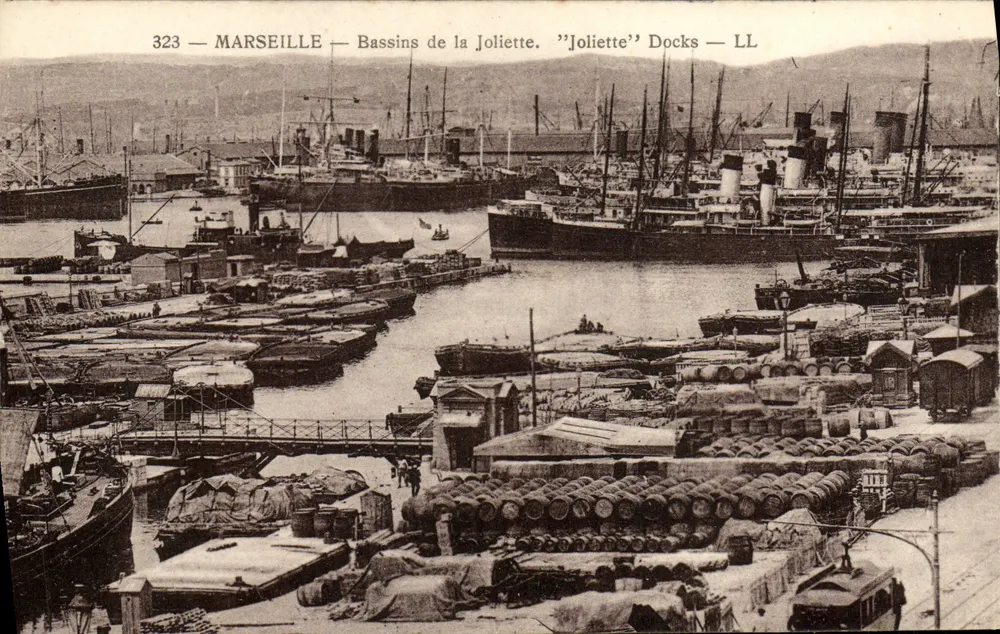 Marseille — Bassins der Joliette — 'Joliette' Hafen — LL - Vorderseite