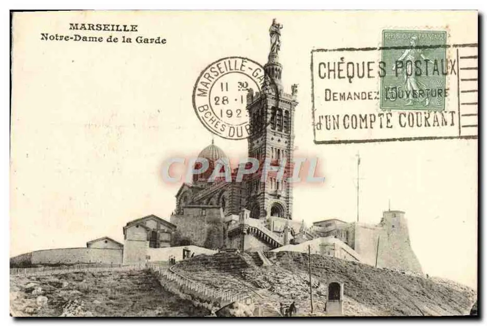 Marselha — Nossa Senhora da Guarda — editor desconhecido - Frente