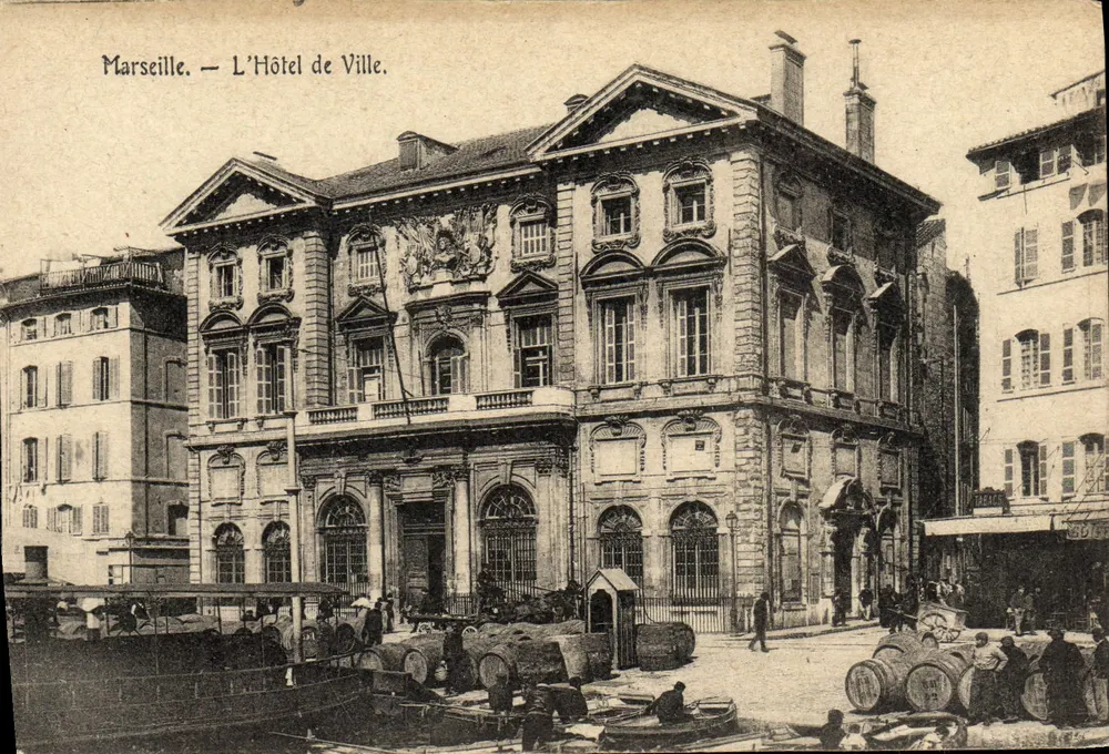 Marseille — O Hotel de Ville — Editor: C. P. A. (nº 507) - Frente