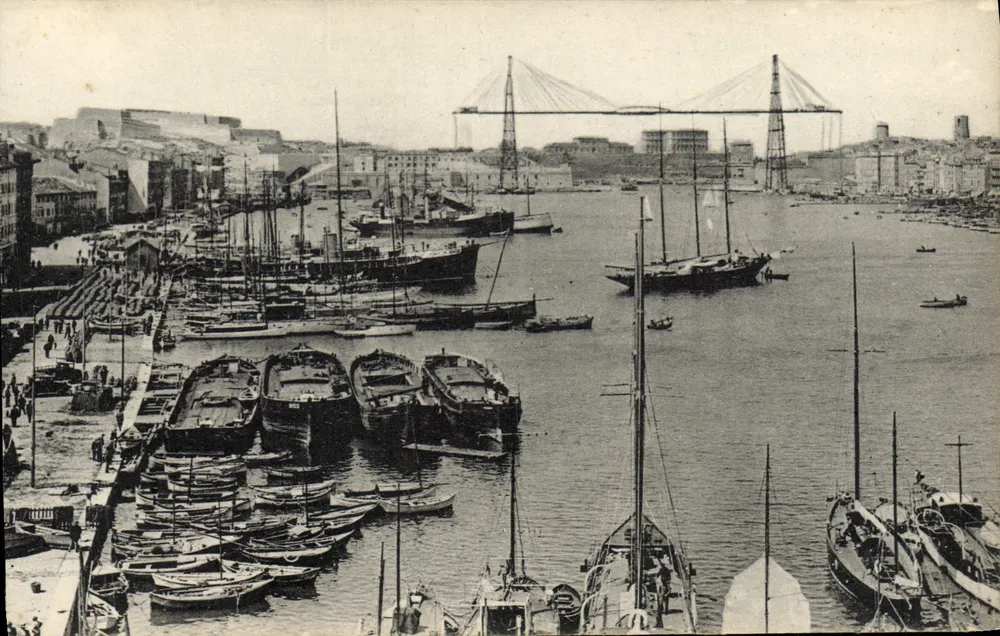 Der alte Hafen — Marseille — Edition "La Cigogne", 9 bis, Quai du Canal - Vorderseite