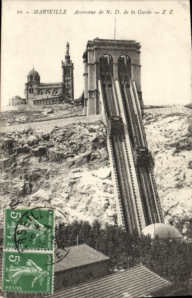 Marseille — Elevador de Nossa Senhora da Guarda — Z Z - Frente