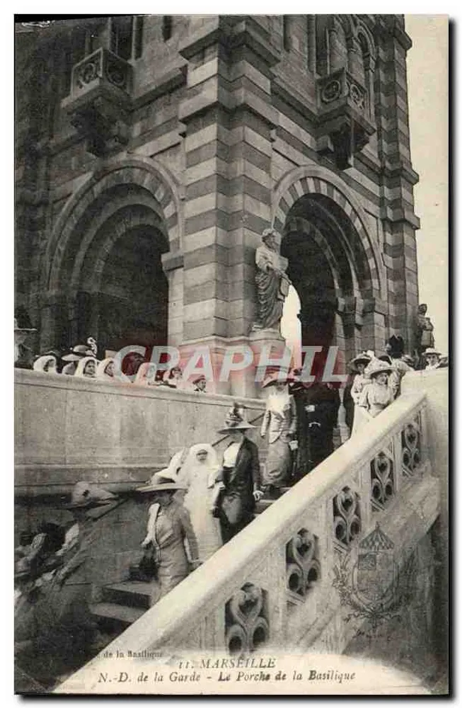 Marseille - Notre-Dame de la Garde - Der Eingang der Basilika - Vorderseite