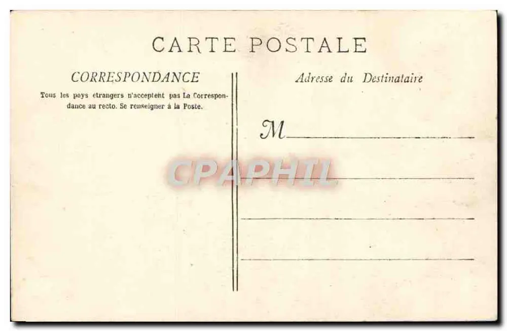Marseille - Le Palais Longchamp (Motif Principal) — Collection B.F. — n° 26 - Verso
