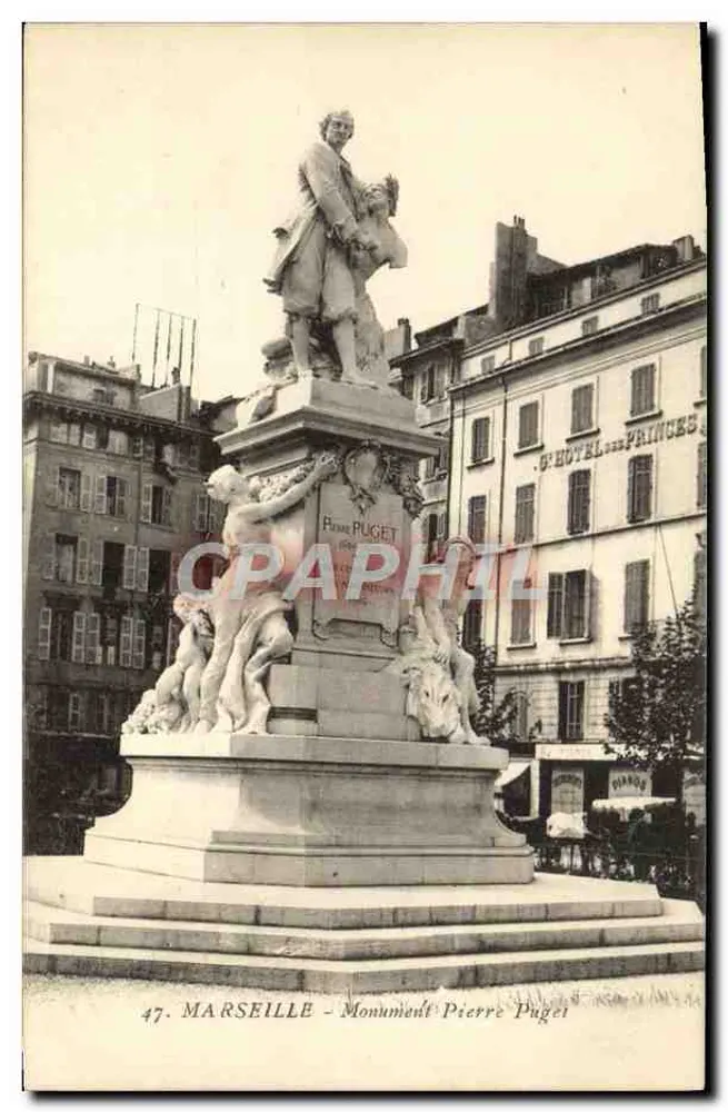 MARSEILLE - Monument Pierre Puget — editor não identificado, n° de série 47 - Frente