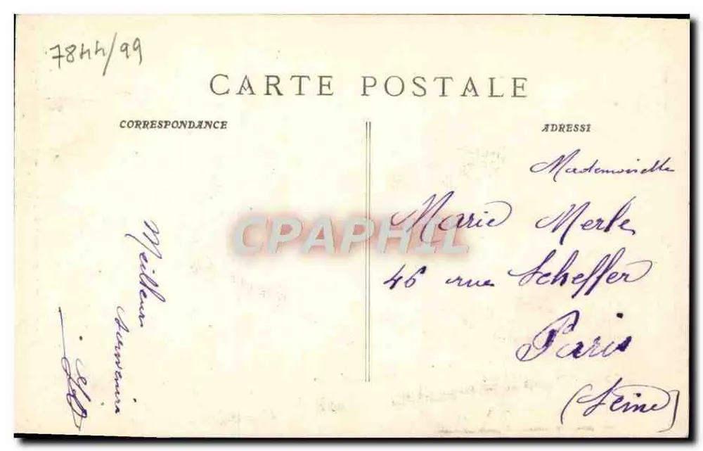 Marseille - Segelschiffe am Alten Hafen — Serie 2510, Verlag nicht sichtbar - Rückseite