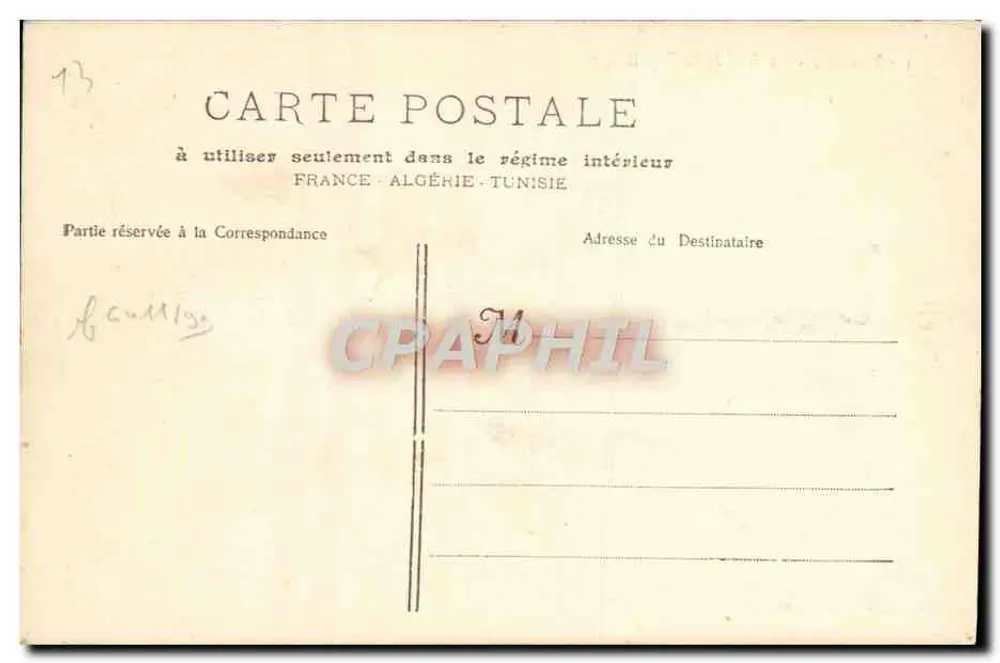 Marseille - A Rua da República — Fototipia R. Laennec - Verso