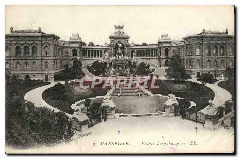 Marselha — Palácio Longchamp — EE. - Frente