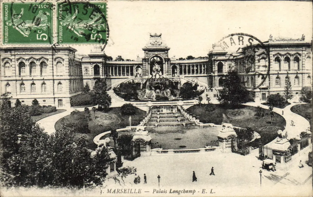 Marselha — Palácio Longchamp — E. L. - Frente