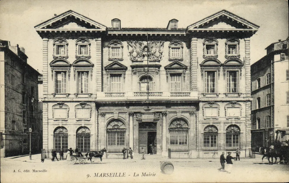 Marseille - The Town Hall — Publisher A.G. Publisher Marseille, no. 9 - Front