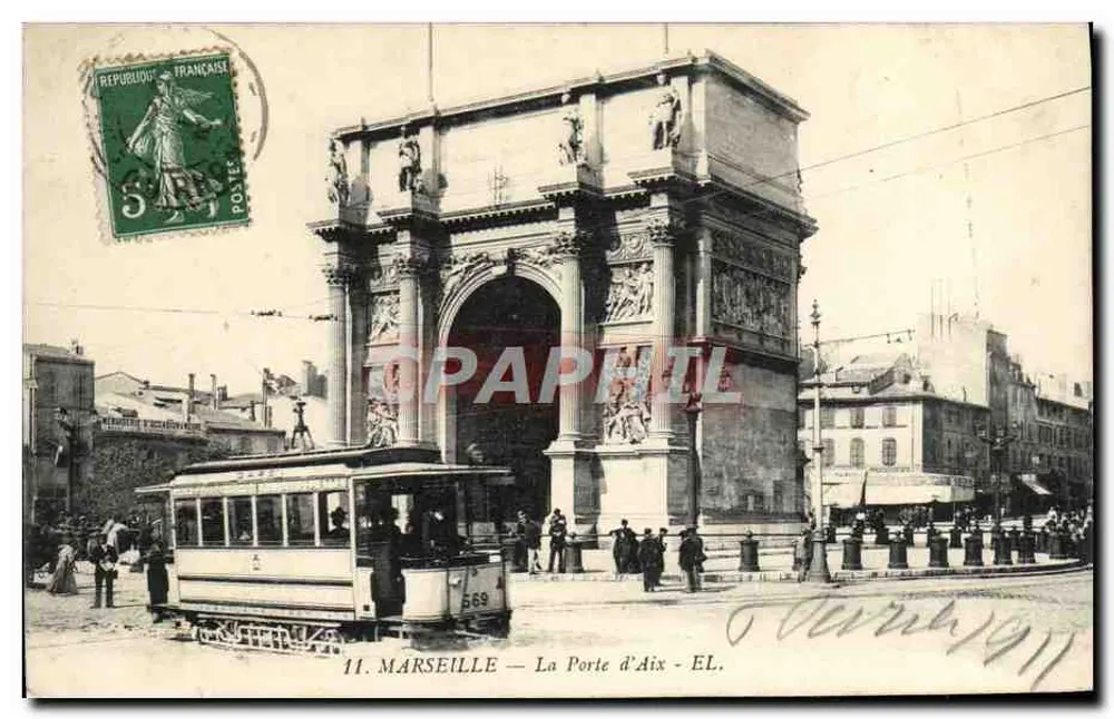 Marseille — La Porte d'Aix — Editor EL, n° 11 - Frente