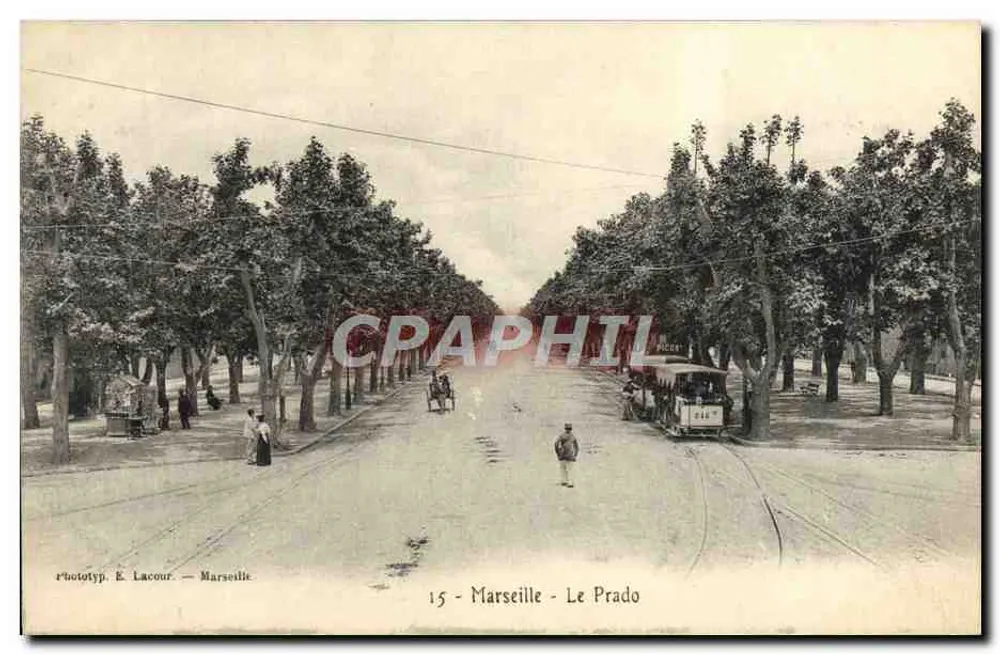 Marseille - Le Prado — Fototipia. E. Lacour — n°15 - Frente