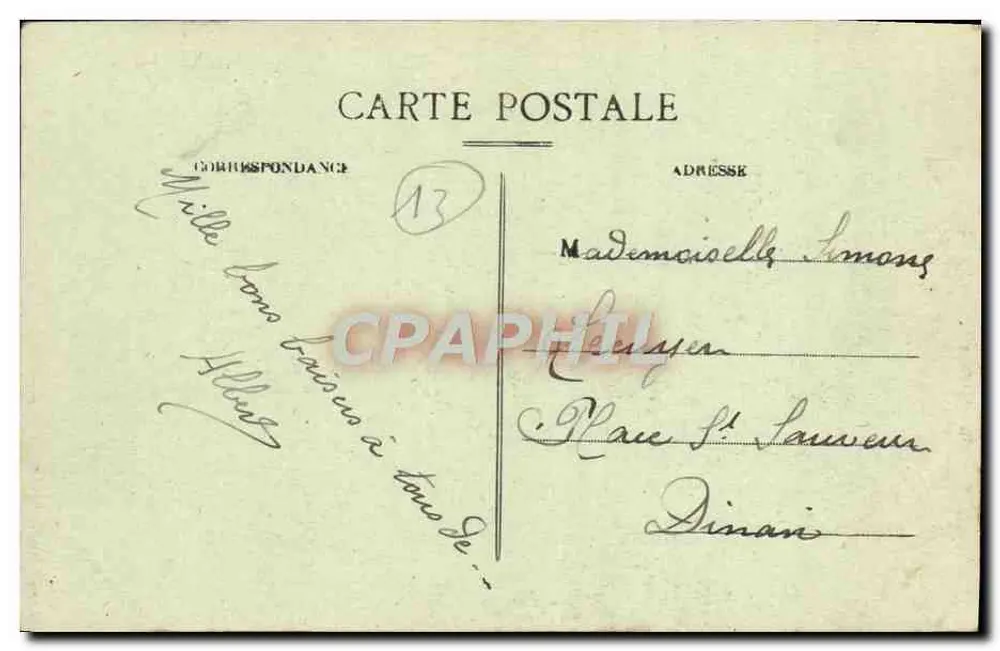 Marseille — Der Pont de la Fausse-Monnaie — Imp. Carrié, Marseille - Rückseite