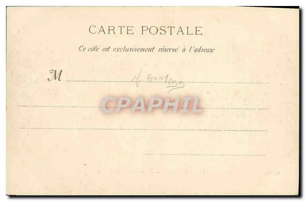 Marseille — Promenade du Prado — G. M. n°16 - Verso
