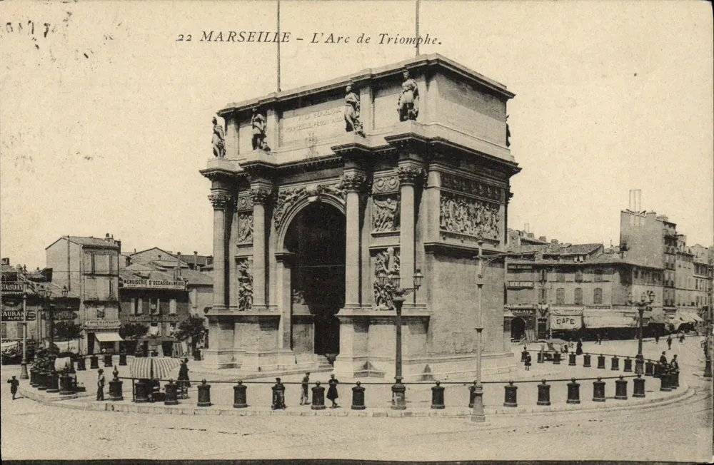MARSEILLE — O Arco do Triunfo — editor Mercier & Cie, n°22 - Frente