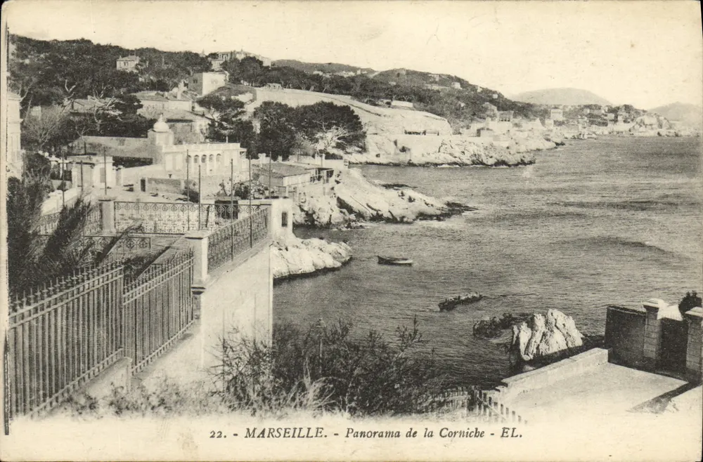 Marseille - Panorama da Corniche - EL. n°22 - Frente