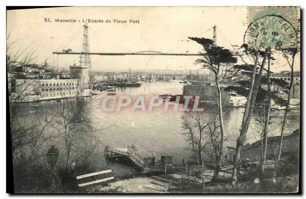 Marseille - L'Entrée du Vieux Port — éditeur inconnu, n° 82 - Recto