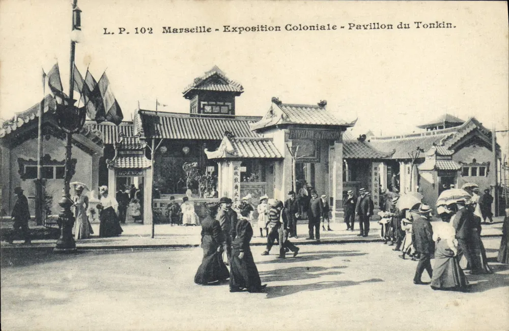 Marselha - Exposição Colonial - Pavilhão do Tonquim — L.P. 102 - Frente