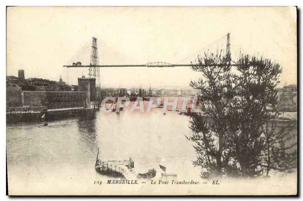 Marselha — O Ponte Transbordadora — EL. n°103 - Frente