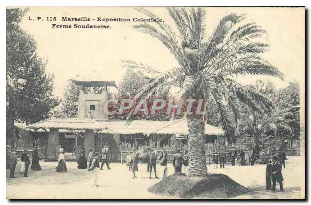 Marseille - Exposição Colonial. Fazenda Soudanesa — L.P. 115 - Frente