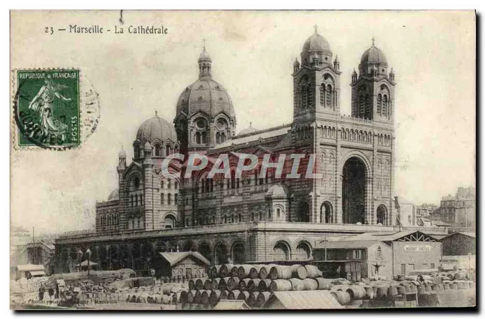 Marselha - A Catedral — série 23 — editor Phototypie - Frente