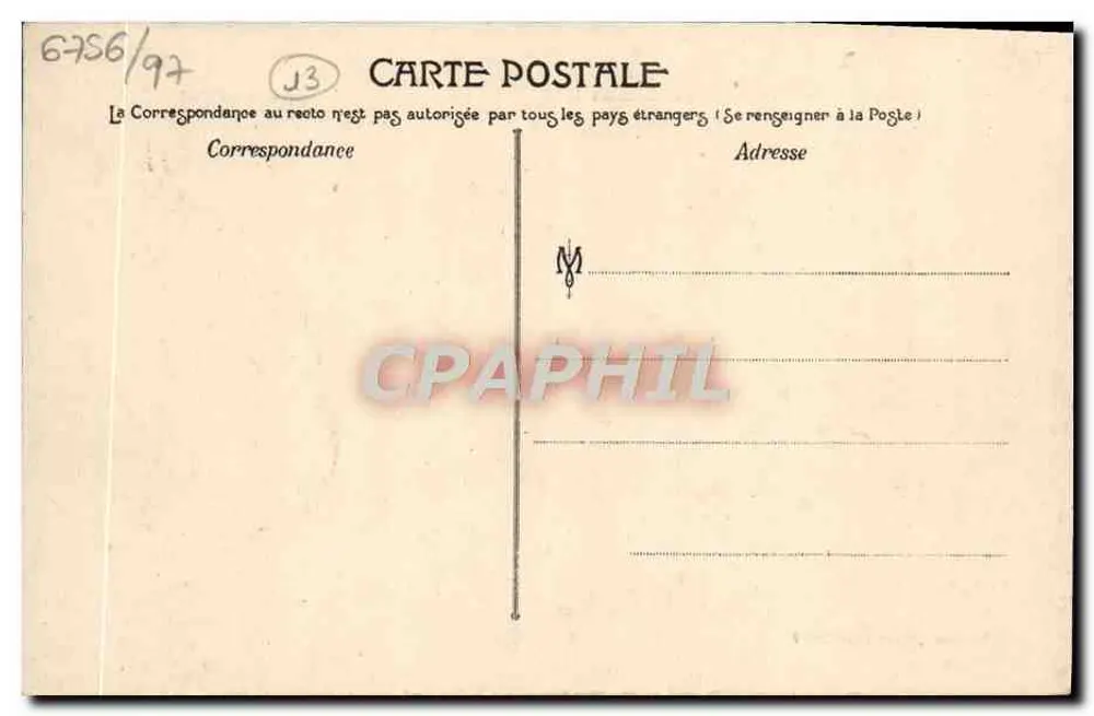 Marseille — Exposição Colonial de 1906 — O Grande Palácio - Verso