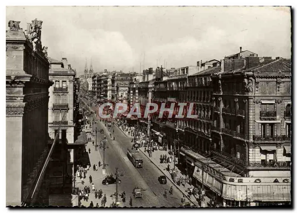 Vista da rue de la Canebière em Marselha — Éditions de la Libération, Marselha — n° 1071 - Frente