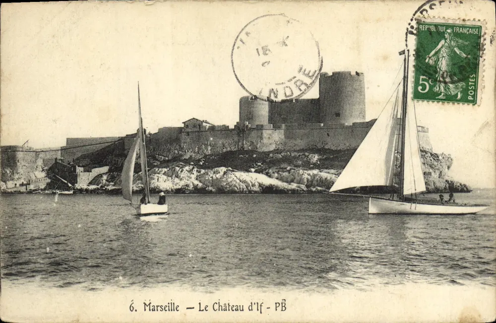 Marselha — O Castelo de If — PB - Frente