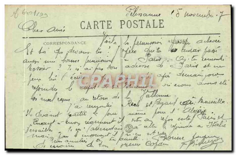 Marselha — O Castelo d'If — BR - 1514 - Verso