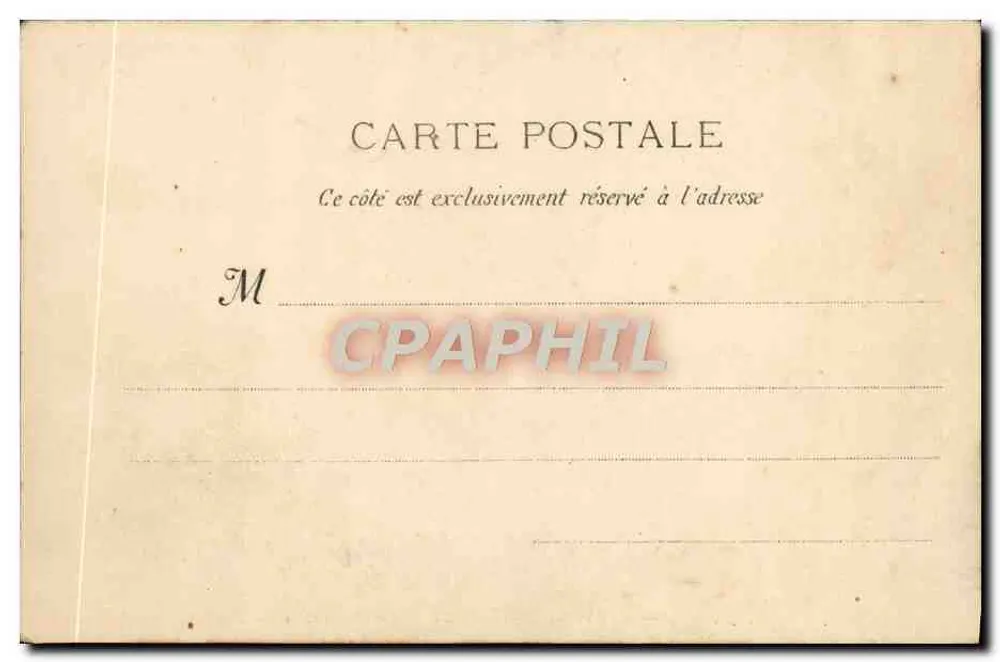 Marseille — Abfahrt eines Postschiffes nach Madagaskar — G. M. 165 - Rückseite
