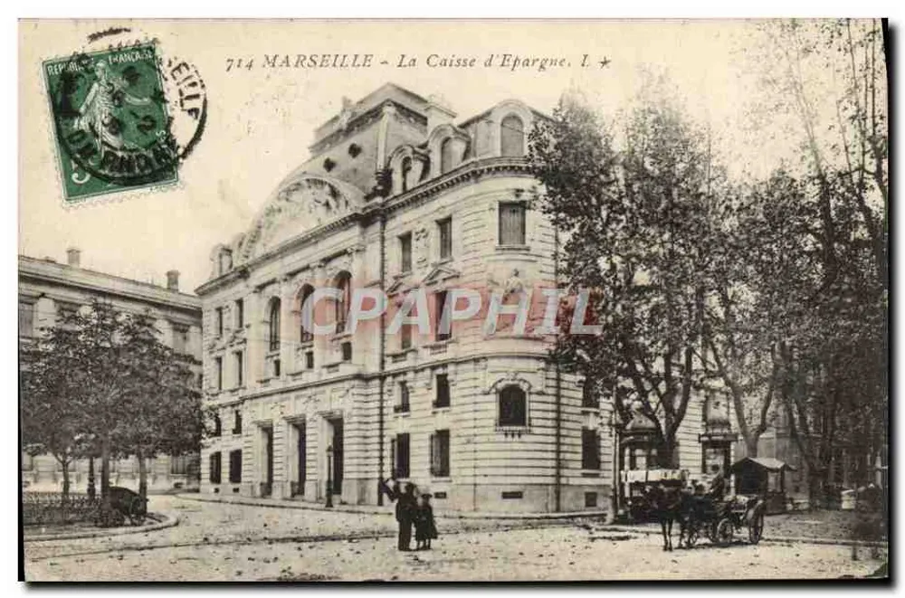 Marselha - A Caixa de Economia, I — editor desconhecido, n° 714 - Frente
