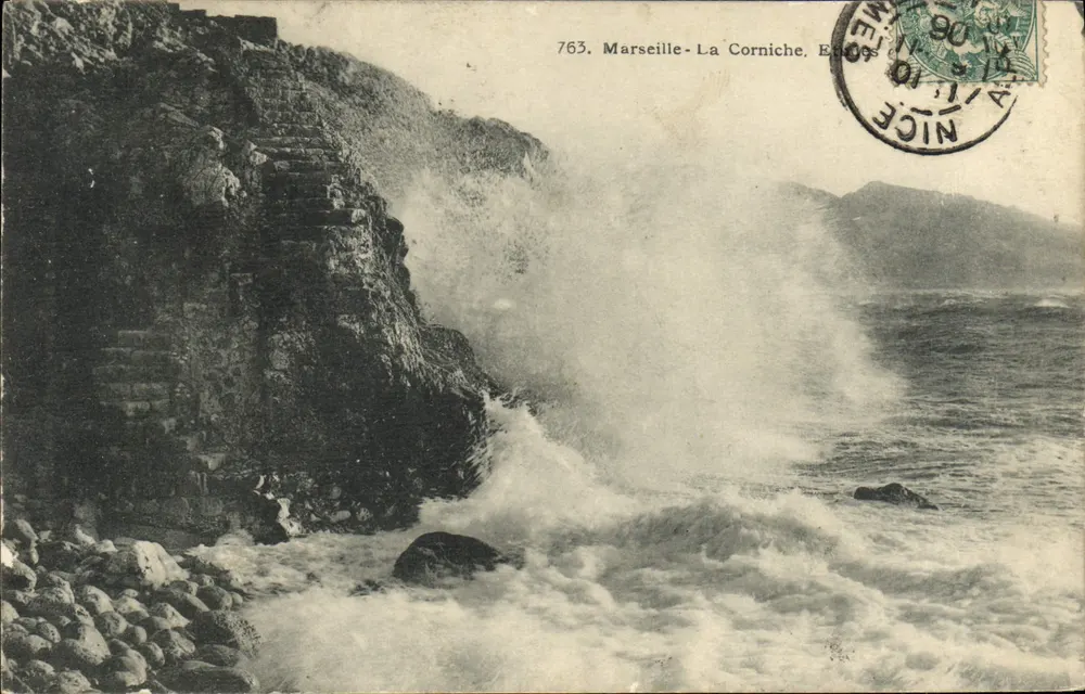 Marselha - A Corniche — Editor: Ateliers de Photographie Guende, n° 763 - Frente