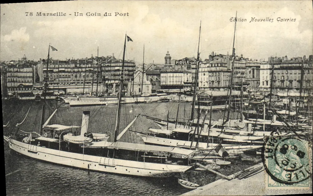 Marseille - Un Coin du Port — Édition Nouvelles Galeries, n°78 - Recto