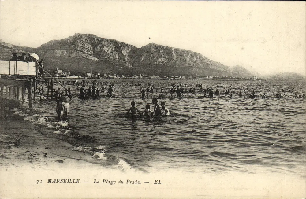 Marselha — A Praia do Prado — EL. - Frente
