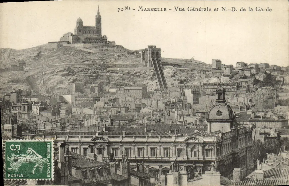 Marselha — Vista Geral e Nossa Senhora da Guarda — 70bis - Frente