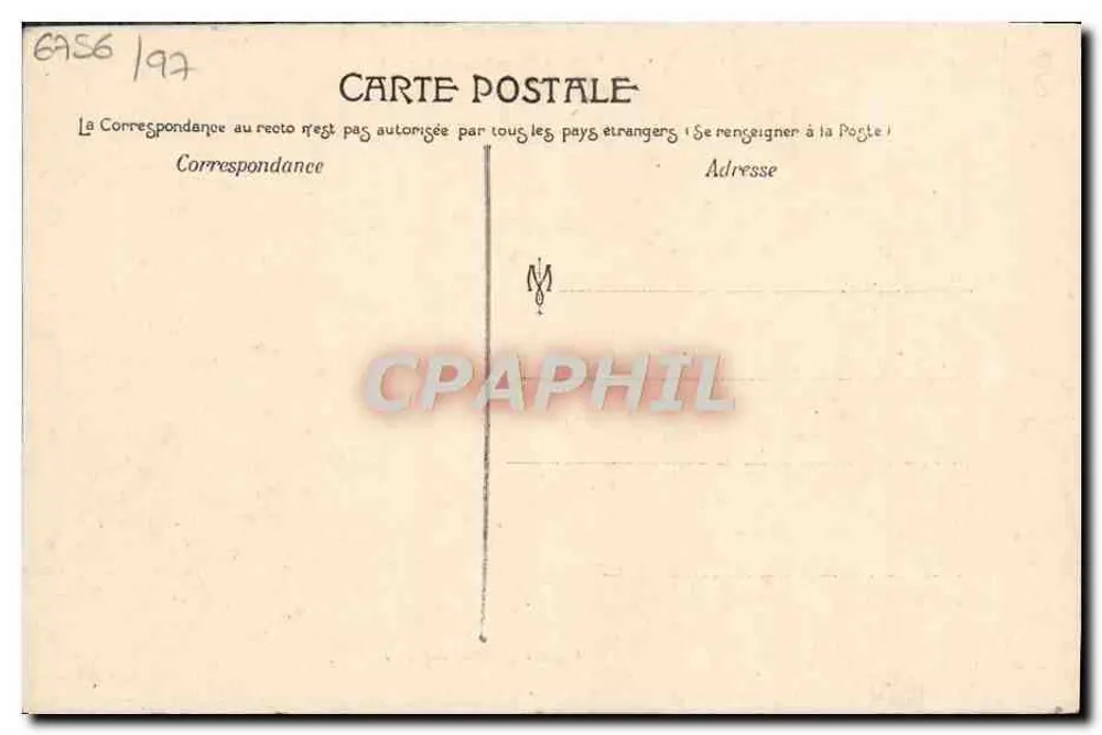 Marselha — Exposição Colonial 1906 — Palácio do Mar - Verso