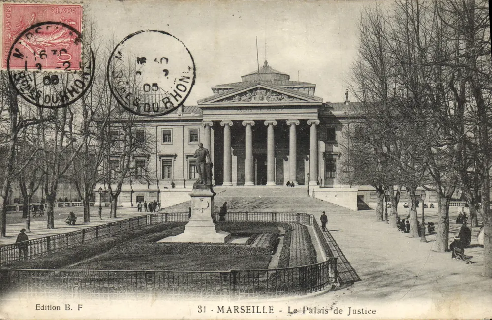 Marseille — O Palácio de Justiça — Edição B. F. - Frente