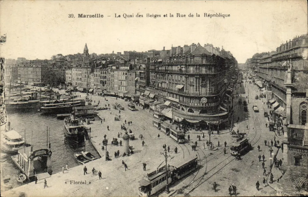 Marseille — Der Quai des Beiges und die Rue de la République — Floréal, n°39 - Vorderseite