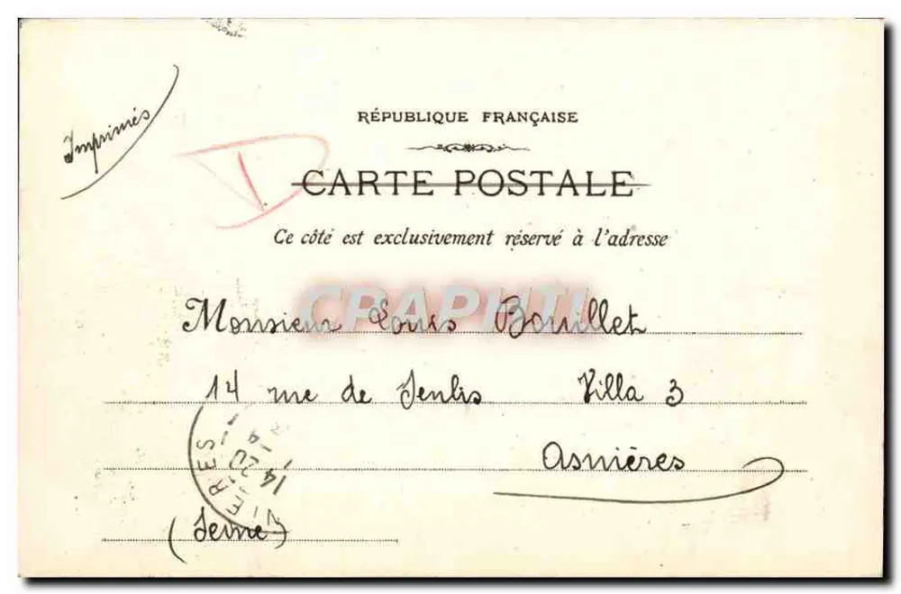 Marseille - 42 - O Farol (Instituto) — Fototipia E. Lacour, 19 rue Thébaineau - Verso