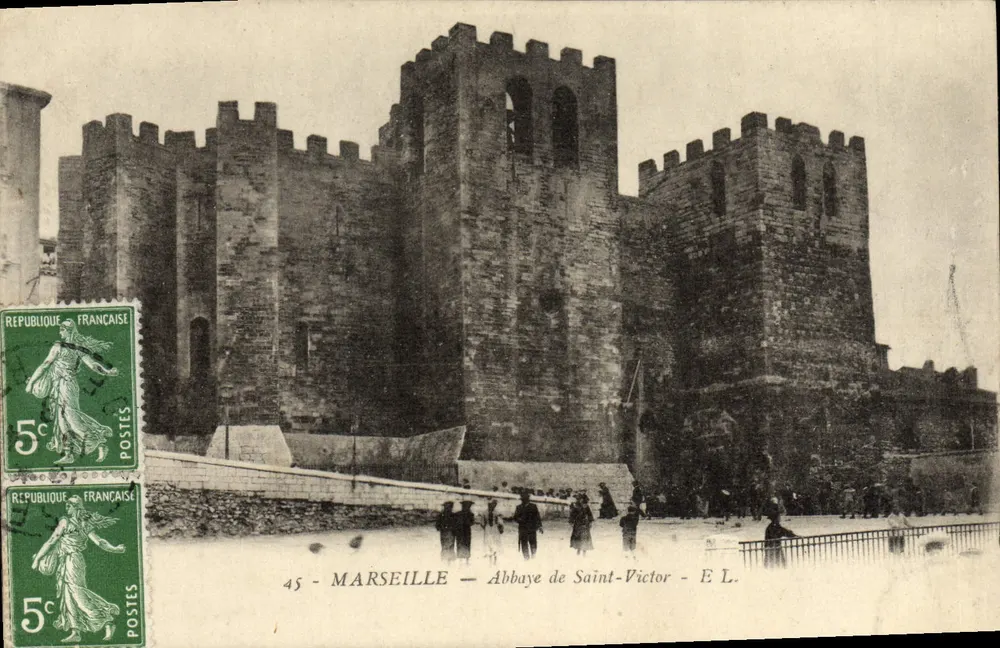 Marselha — Abadia de Saint-Victor — E L. - Frente