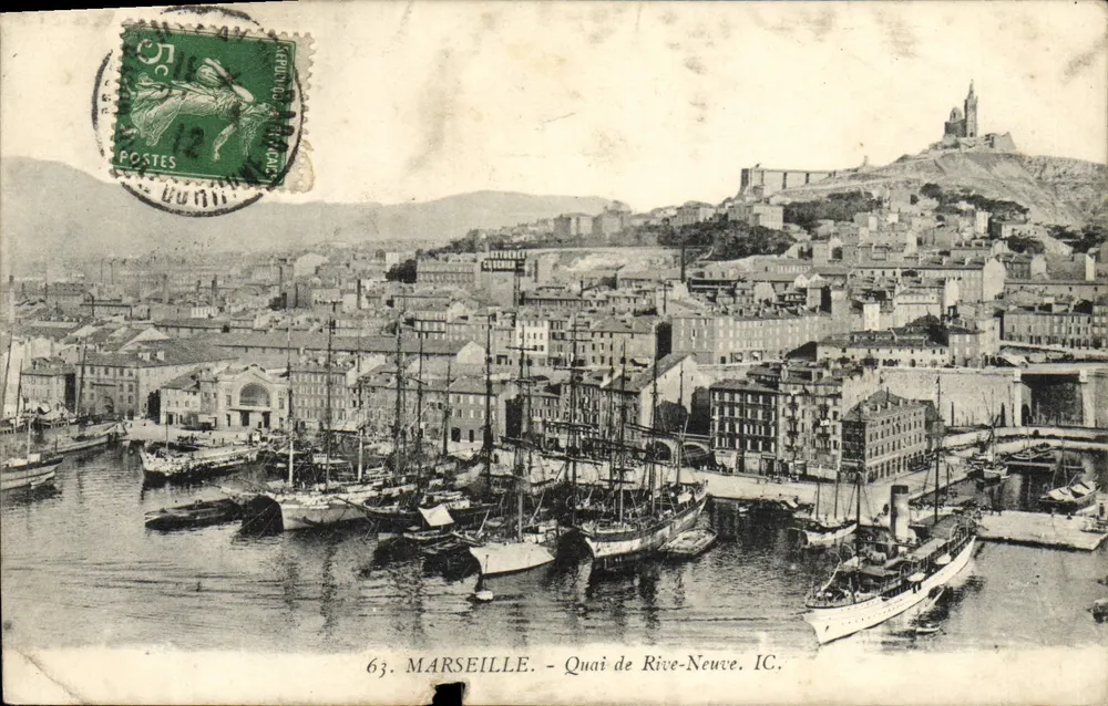MARSEILLE — Quai de Rive-Nouveau — éditeur IC. n°63 - Frente