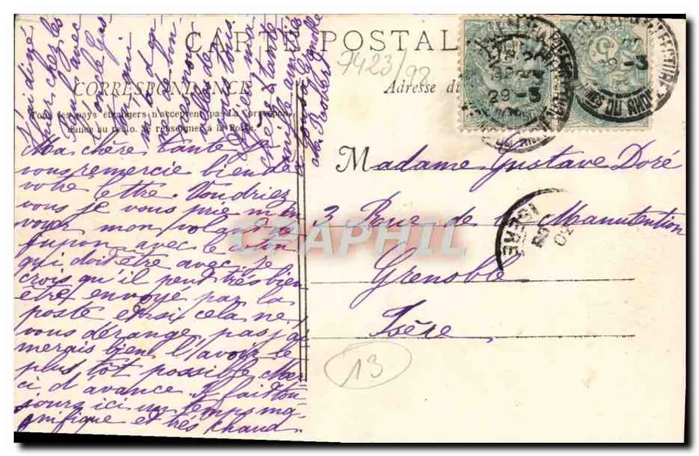 Marseille - Ansicht des Hafens — E. Lagueur, n° 2508 - Rückseite