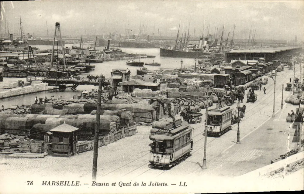 Marseille — Bassin und Quai de la Joliette — LL - Vorderseite