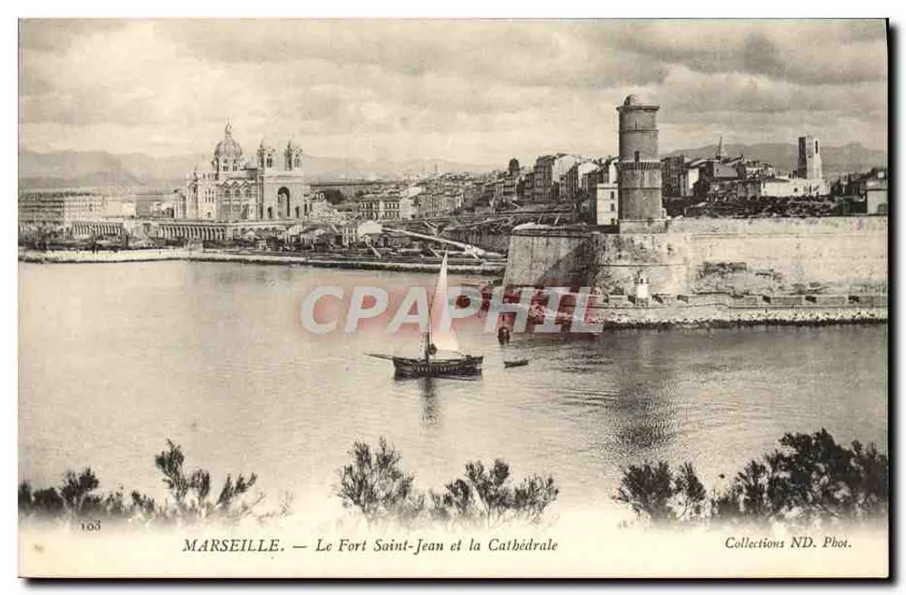 Marseille — Le Fort Saint-Jean und die Kathedrale — Collections ND. Fot. n°103 - Vorderseite