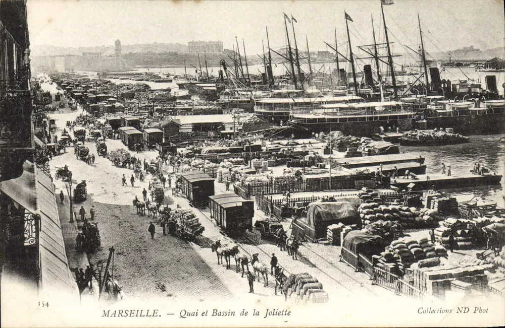 Marseille — Kai und Hafenbecken von La Joliette — Collections ND Phot - Vorderseite