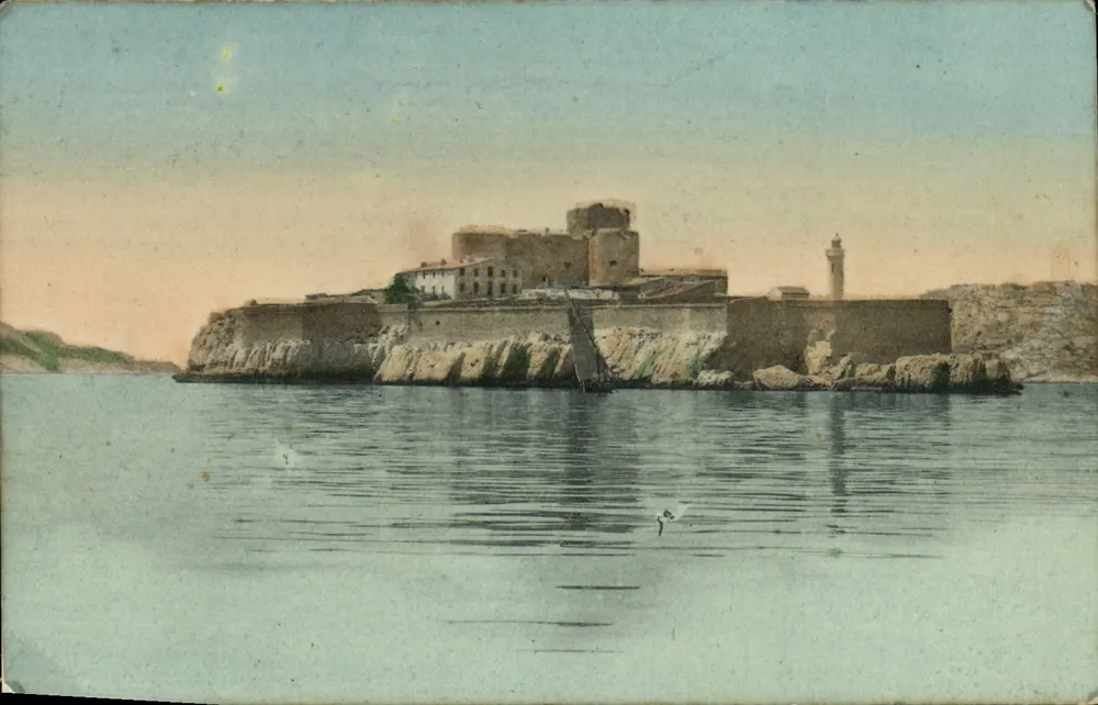 Castelo de If — ilha fortificada com farol — editor anônimo, número de série não visível - Frente